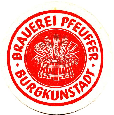 burgkunstadt lif-by pfeuffer rund 1a (215-brauerei pfeuffer-rot)